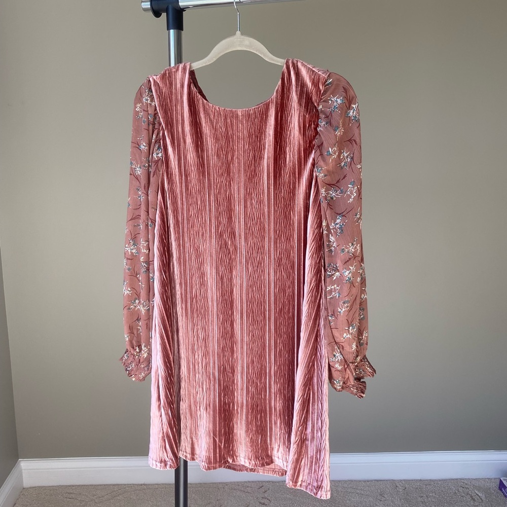 Desert Rose Velvet Dress